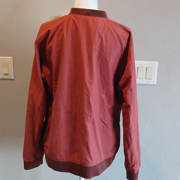 L.L. Bean Brick Red Bomber Casual Jacket Vintage Y2k - Picture 3 of 6